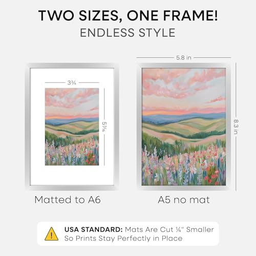 A5 Silver Picture Frame (3 Count)