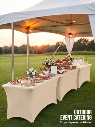 Bulk 10 Pack 6Ft Tablecloths for Hotels (10 Count)