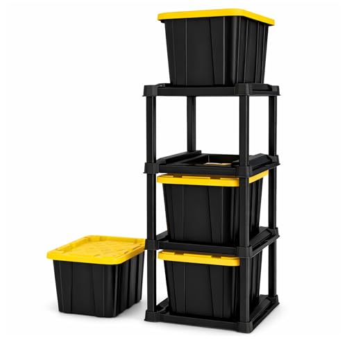 4 Tier Tote Rack with 4 (5 Count)