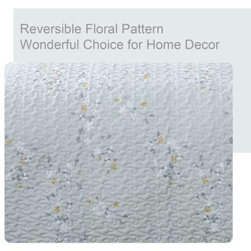 Reversible Boho Quilt King Size Aqua (3 Count)
