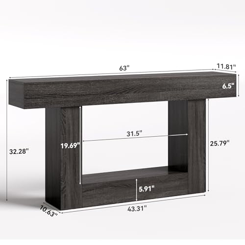 63 Inches Long Console Table
