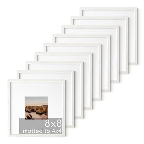 White Square Frames Set of 9 (9 Count)