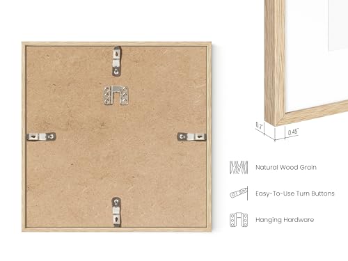 Beige Oak Wood 10x10 Picture Frames (15 Count)