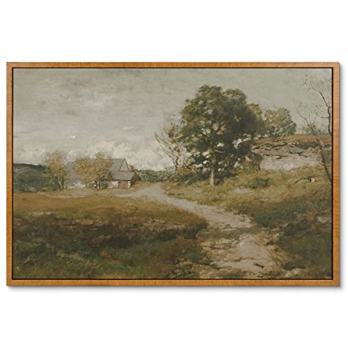 Framed Canvas Wall Art Vintage Decor