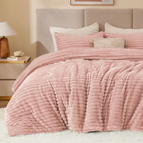 Fleece Queen Comforter Set