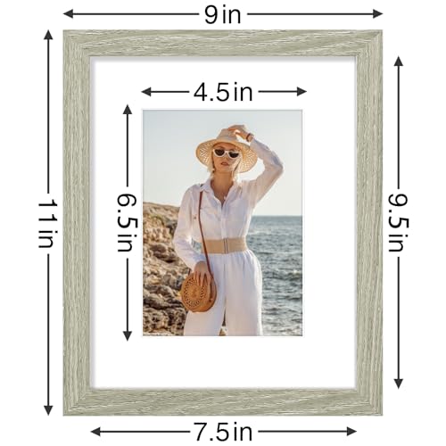 8x10 Picture Frames Set of 9 for Wall Mount & Tabletop (9 Count)