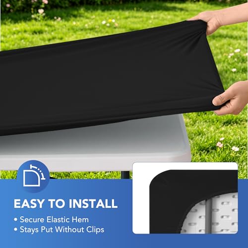 Fitted Tablecloth for 8 Foot Rectangle Tables (10 Count)