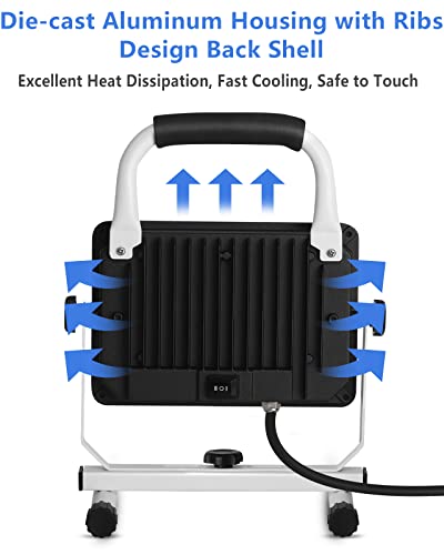 6000 Lumen LED Work Light with Stand