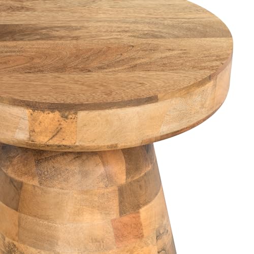 Robbie 16" Wide Solid Wood Rectangular End Table in Natural