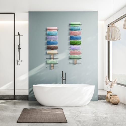 Wall Mounted Wine Rack for 9 Wine Bottles (9 Bottle Count)