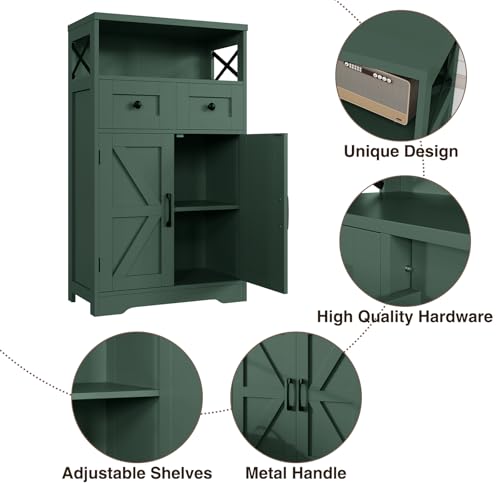 Farmhouse Storage Cabinet with Drawers