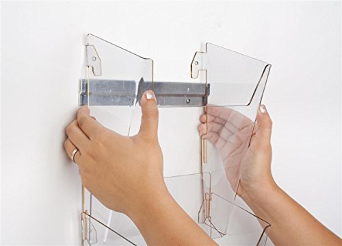 Hanging Literature Rack with 8 Tiered Pockets