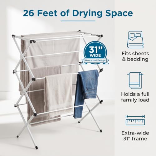 3 Tier Oversized Clothes Drying Rack