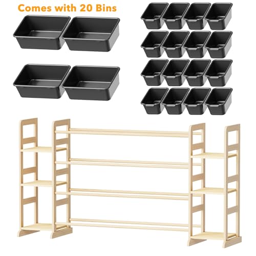 Toy Storage Organizer with 6 Shelves and 20 Bins