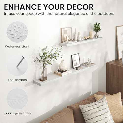 55 Inch Floating Shelves for Wall (2 Count)