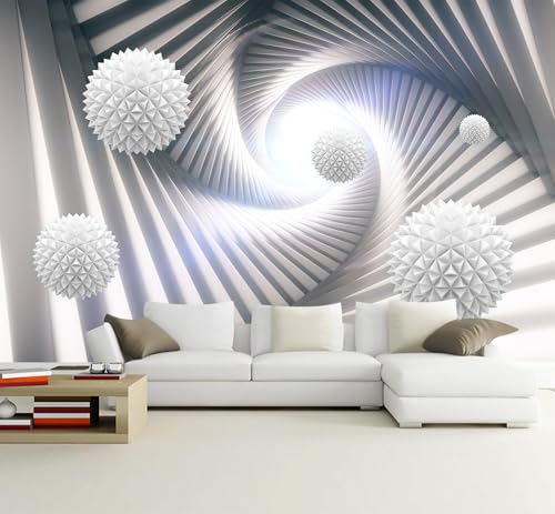 3D Space Architectural Tunnel Wallpaper Mural for Living Room