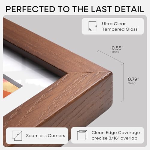11x15 Brown Oak Picture Frame
