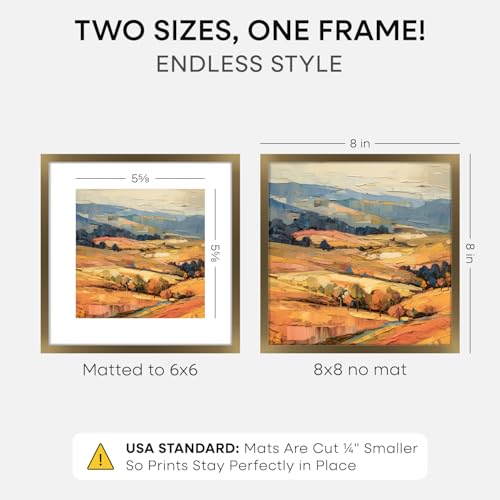 8x8 Bronze Picture Frame (2 Count)