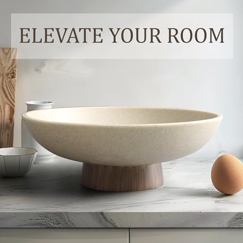 Modern Resin Pedestal Bowl (3.85 Count)