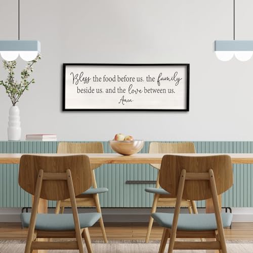 Dining Room Sign Wall Decor Bless the Food Before Us 40"X15"