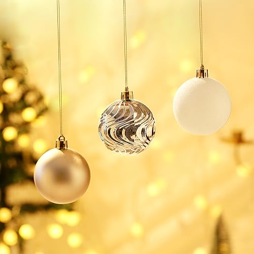 50pcs Shatterproof Christmas Ball Tree Ornaments (50 Count)