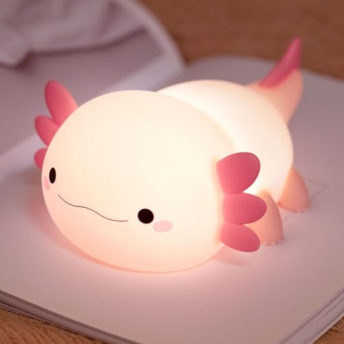 Axolotl Squishy Silicone Night Light