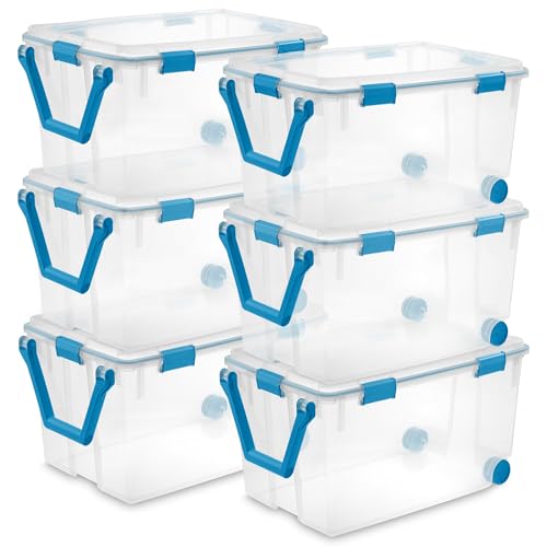 Gasket Storage Box with Lids for Home & Office (6 Count)