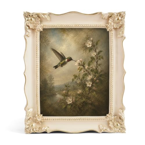8x10 Vintage Picture Frame with Embossed Flower Design
