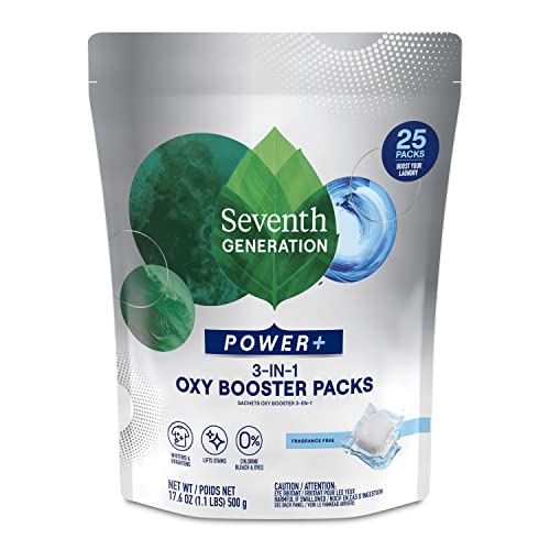 Oxy Booster Stain Remover Packs Fragrance Free Power+ Stain Remover For Clothes 25 Count
