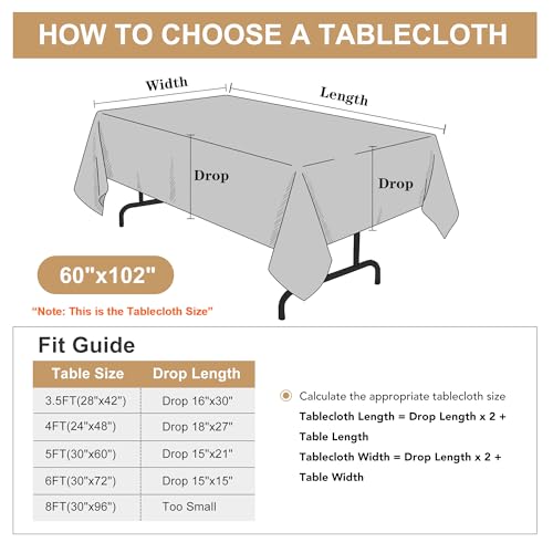 Fall Tablecloth Rectangular 60 x 102 Inch