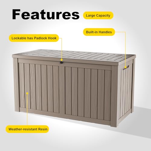 180 Gallon Outdoor Deck Box