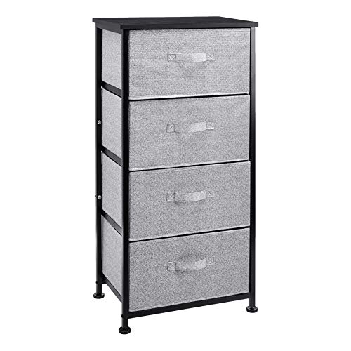Fabric 4 Drawer Storage Organizer Unit for Bedroom Closet