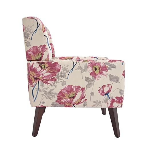Modern Floral Accent Chair