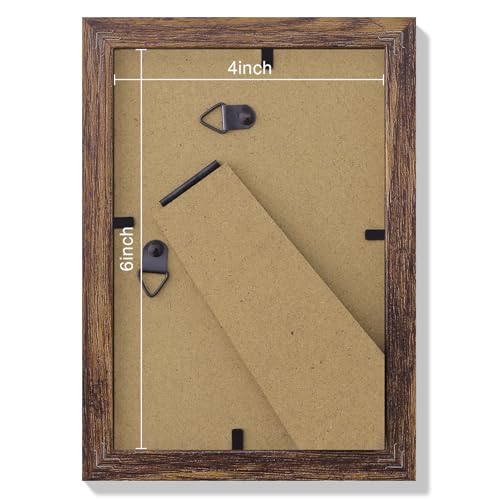 4x6 Picture Frames Set of 9 for Wall or Tabletop Display (9 Count)