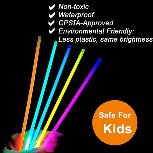 Glow Sticks 300 Pack (300 Count)