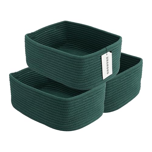 Small Woven Storage Baskets for Shelves (3 Count)