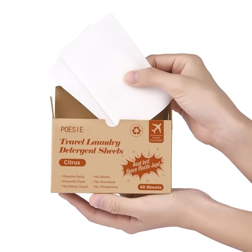 Citrus Travel Laundry Detergent Sheets 40 Sheet (40 Count)