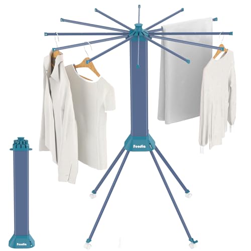 Clothes Drying Rack Foldable & Collapsible Drying Racks with 4