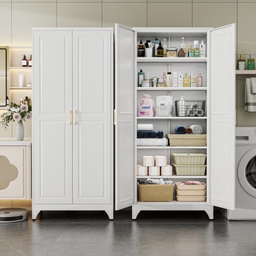 75" Metal Kitchen Pantry Cabinet