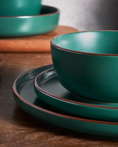 Mercury 16 Piece Stoneware Plates and Bowls