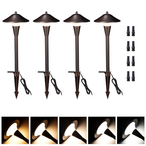 Low Voltage Landscape Sidewalk Lighting (4 Count)