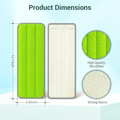 10Pcs Mop Replacement Pads (10 Count)