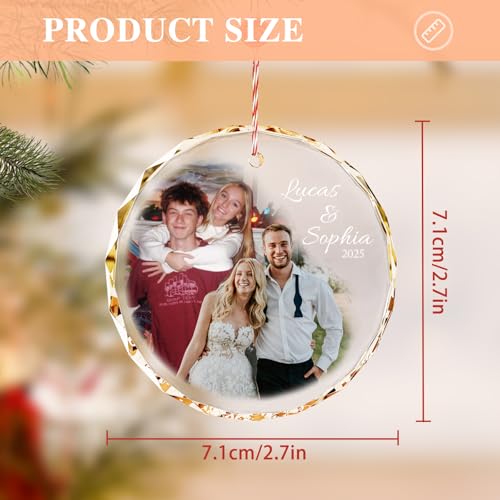 Personalized Christmas Ornament with 2 Photos