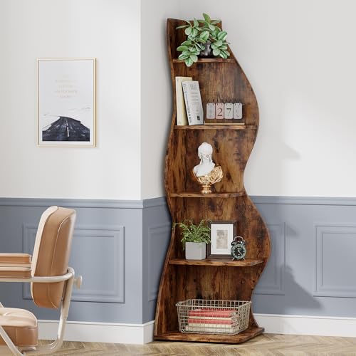 Corner Shelf Rustic 5 (2 Count)