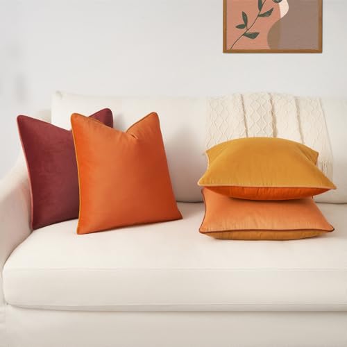 Decorative Throw Pillow Covers Cushion Cases (4 Count)
