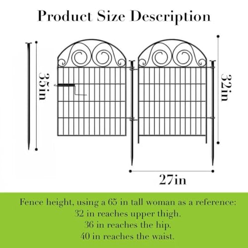 Tall Garden Fence with Gate