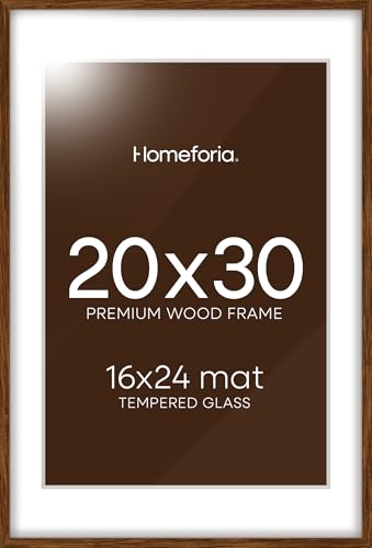 20x30 Brown Oak Picture Frame