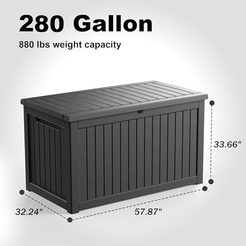 280 Gallon Outdoor Deck Box
