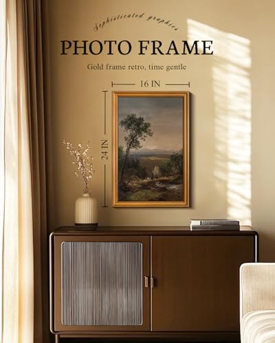 Vintage Large Framed Wall Art for Living Room