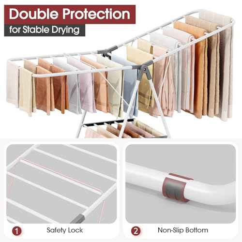 PEXCHASER Foldable Clothes Drying Rack